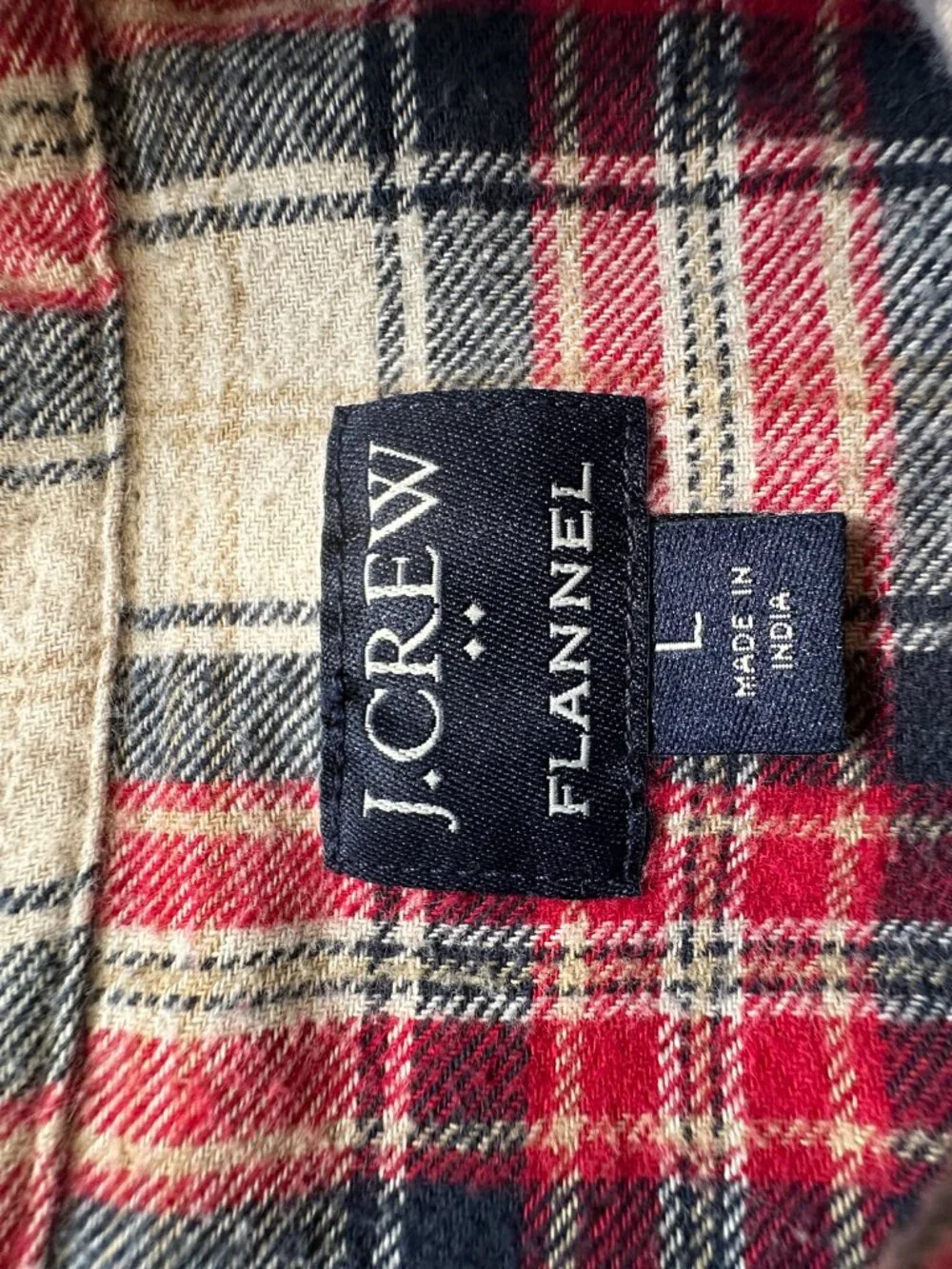 J. Crew Men's Size L Flannel Button Down